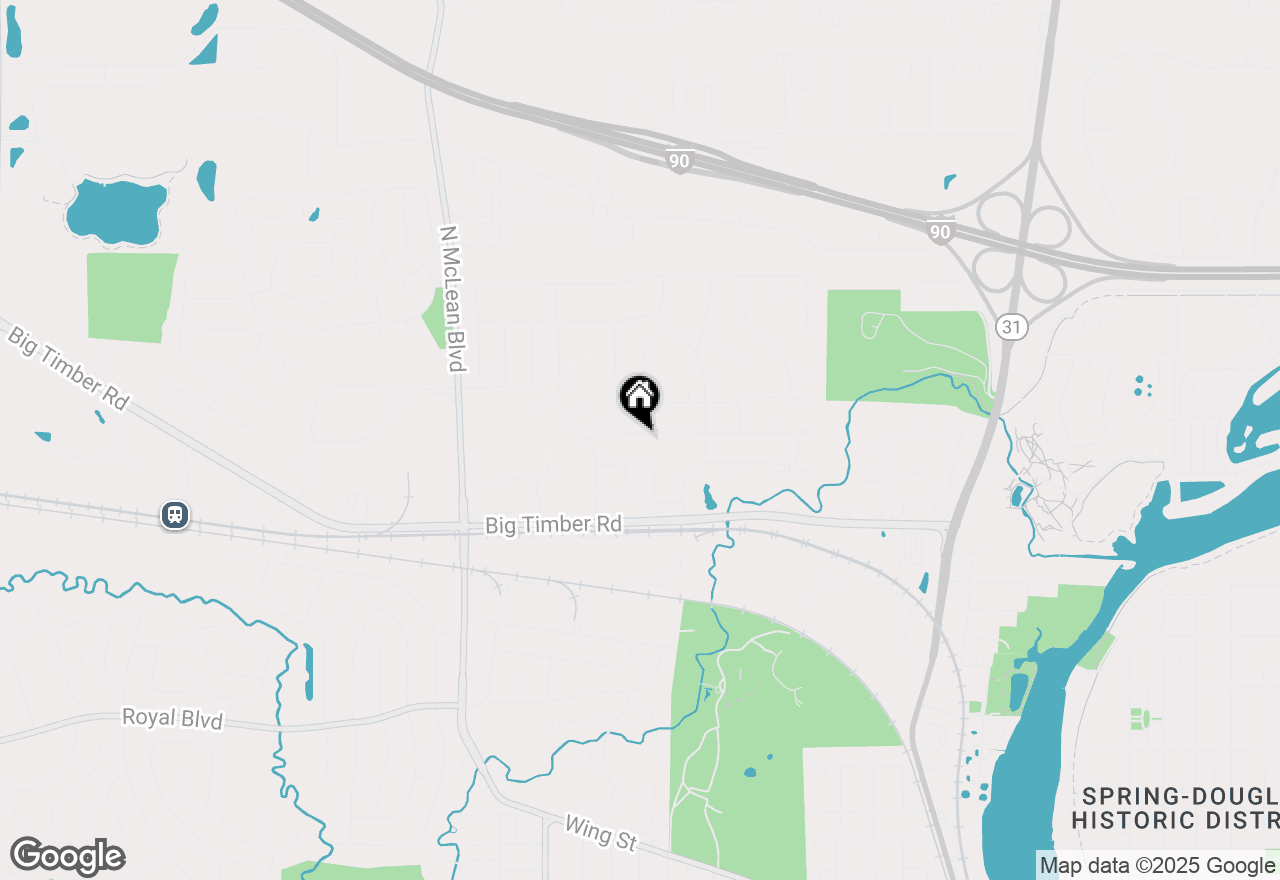 Map of 1191 Meadow Lane, Elgin, IL 60123