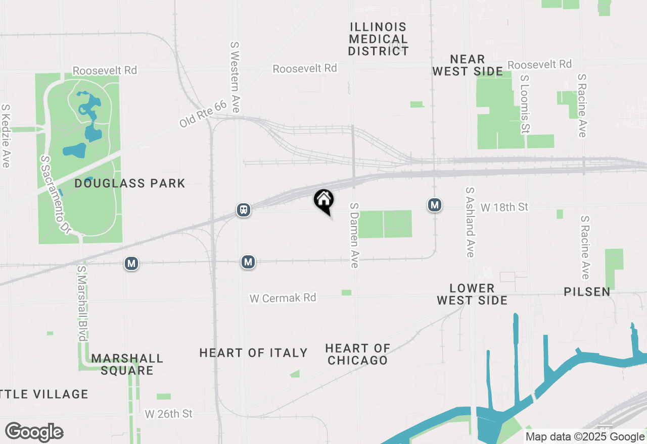 Map of 2100 W 18th Place #201, Chicago, IL 60608