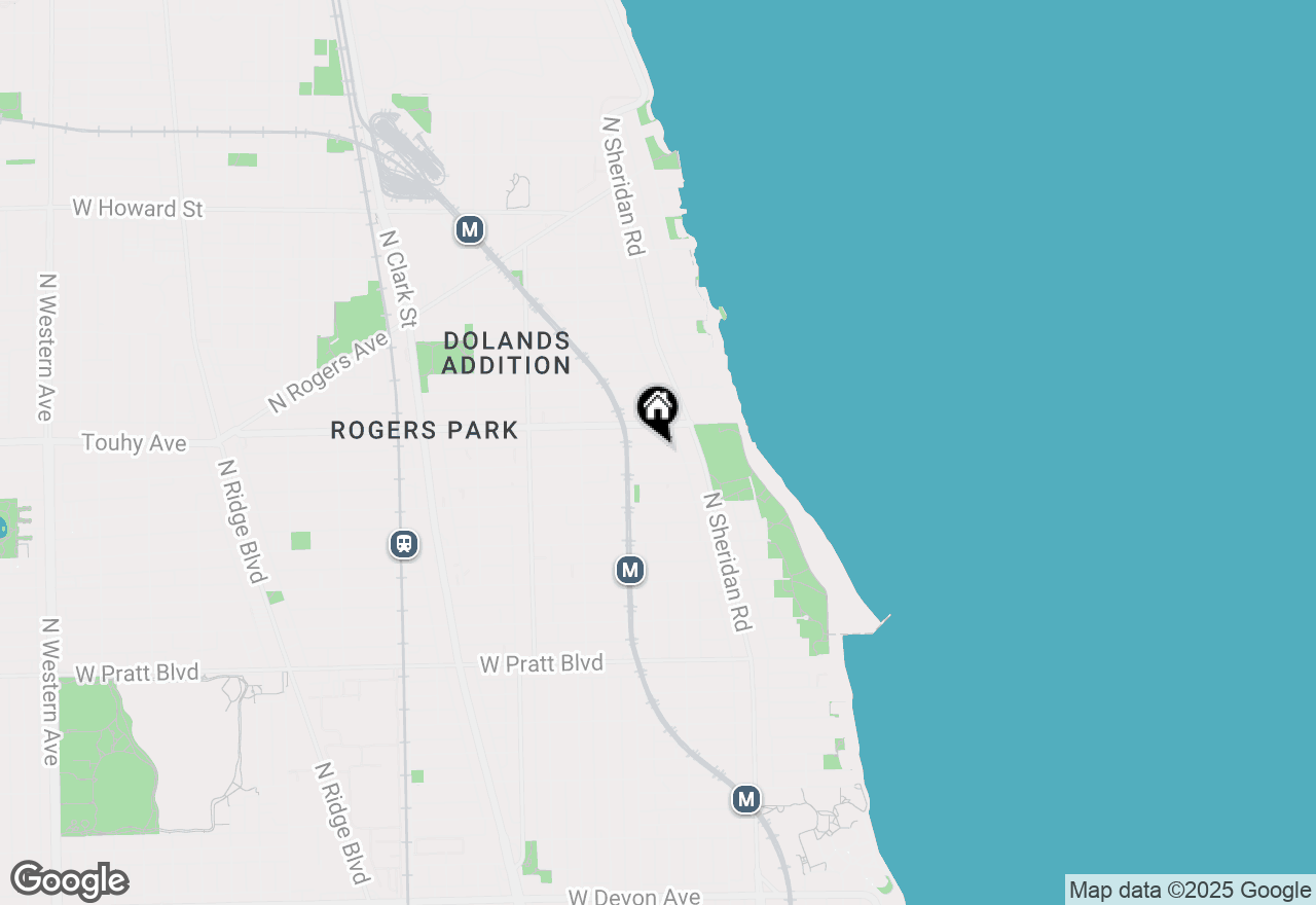 Map of 1350 W Estes Avenue #3S, Chicago, IL 60626