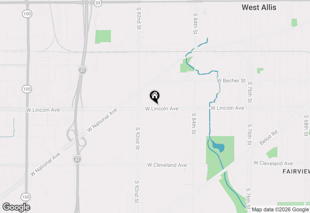 Map of 8924 W Lincoln Ave, West Allis, WI 53227