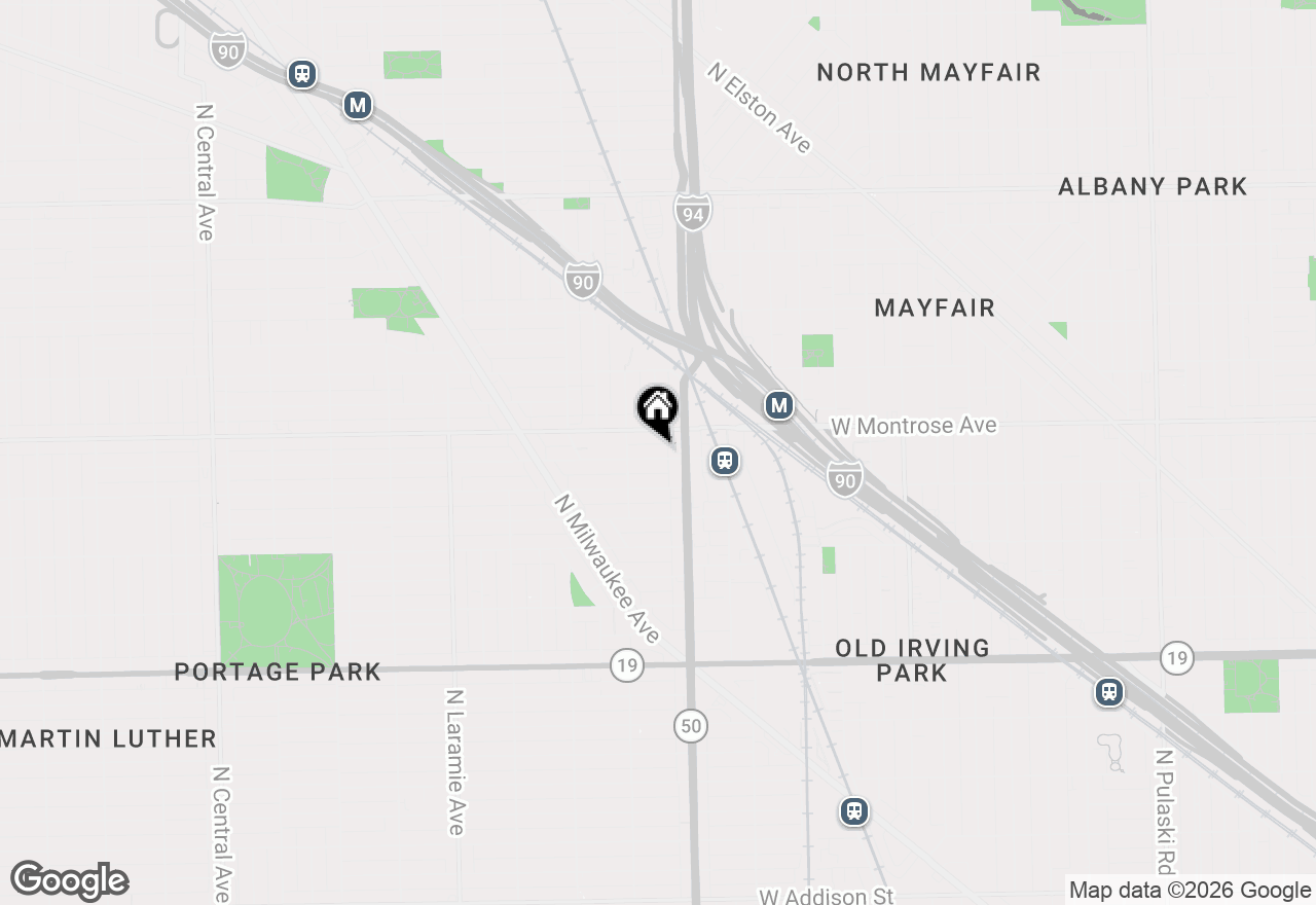 Map of 4826 W Pensacola Avenue, Chicago, IL 60641