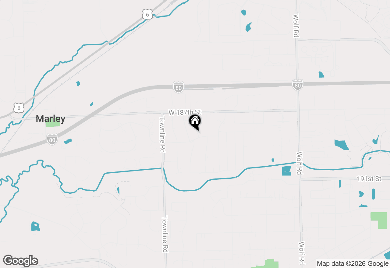 Map of 18808 Rose Lane, Mokena, IL 60448