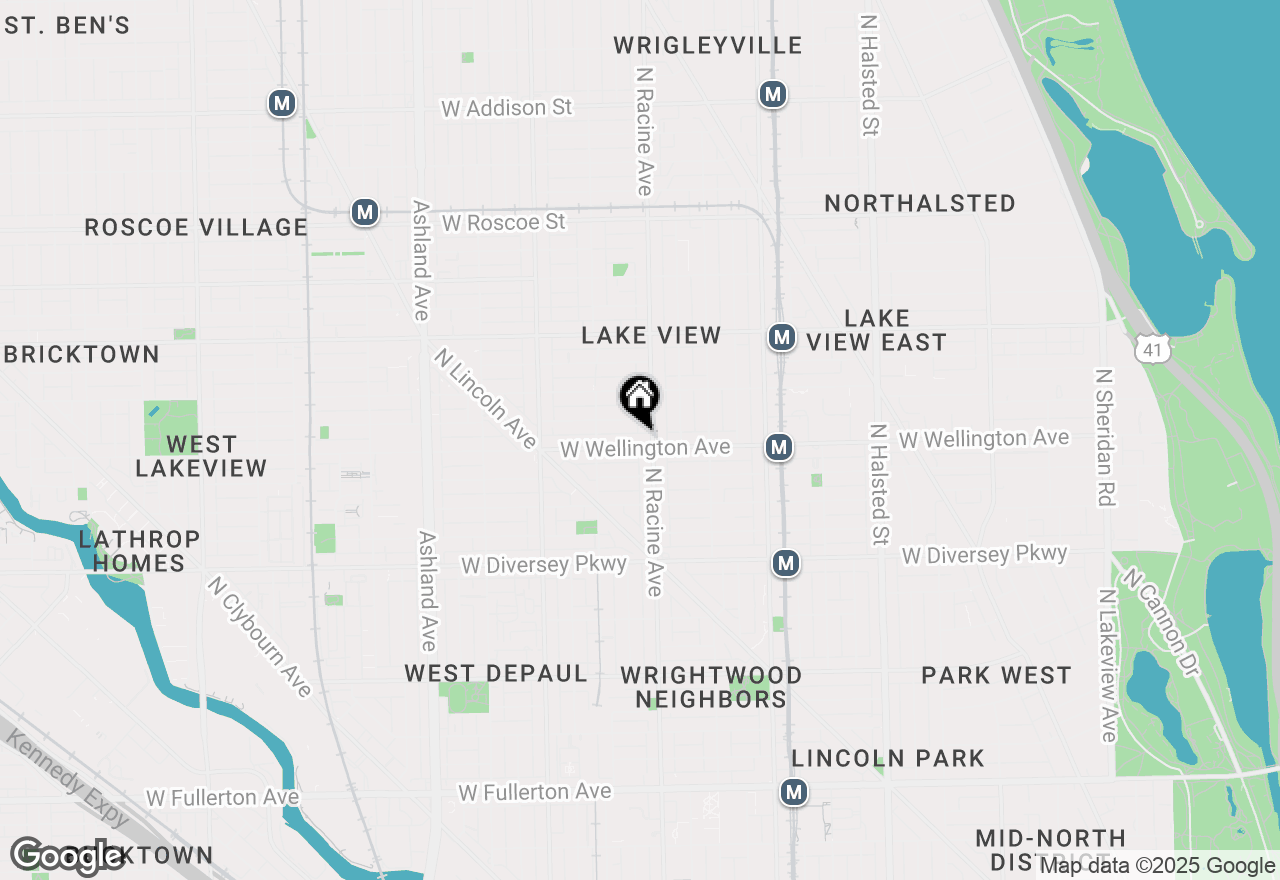 Map of 1210 W Wellington Avenue, Chicago, IL 60657