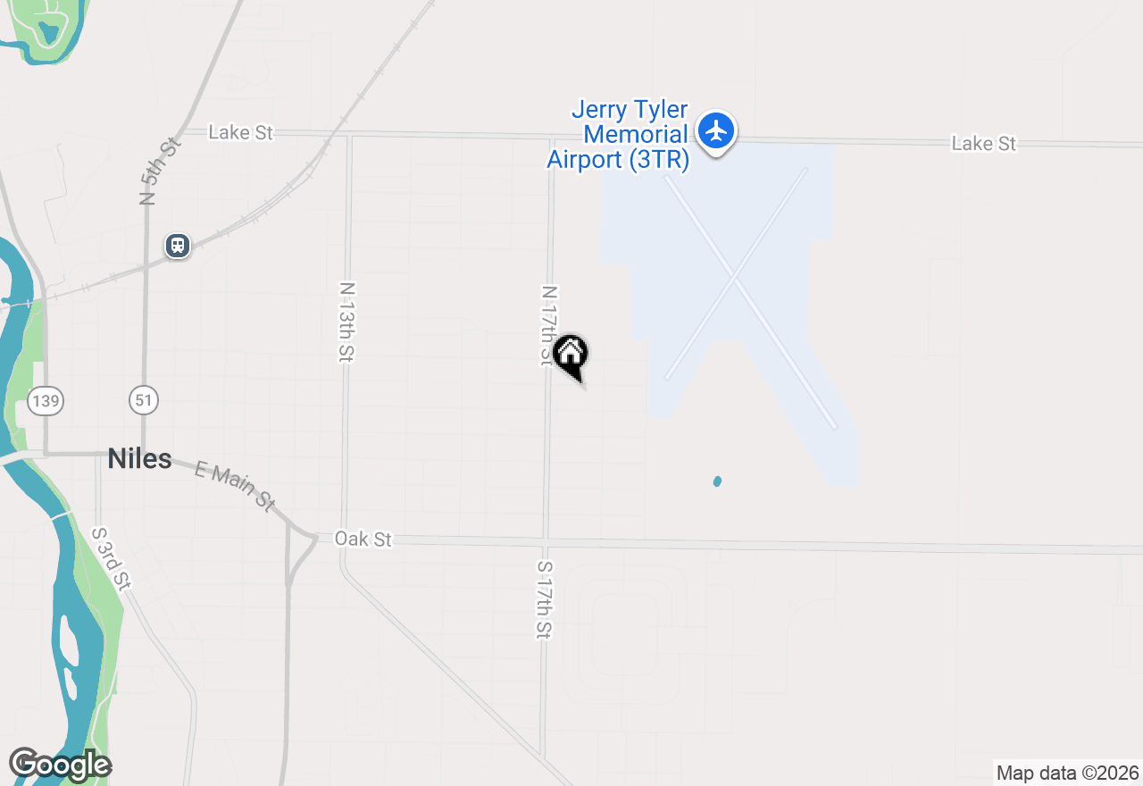 Map of 1710 Cass Street, Niles, MI 49120