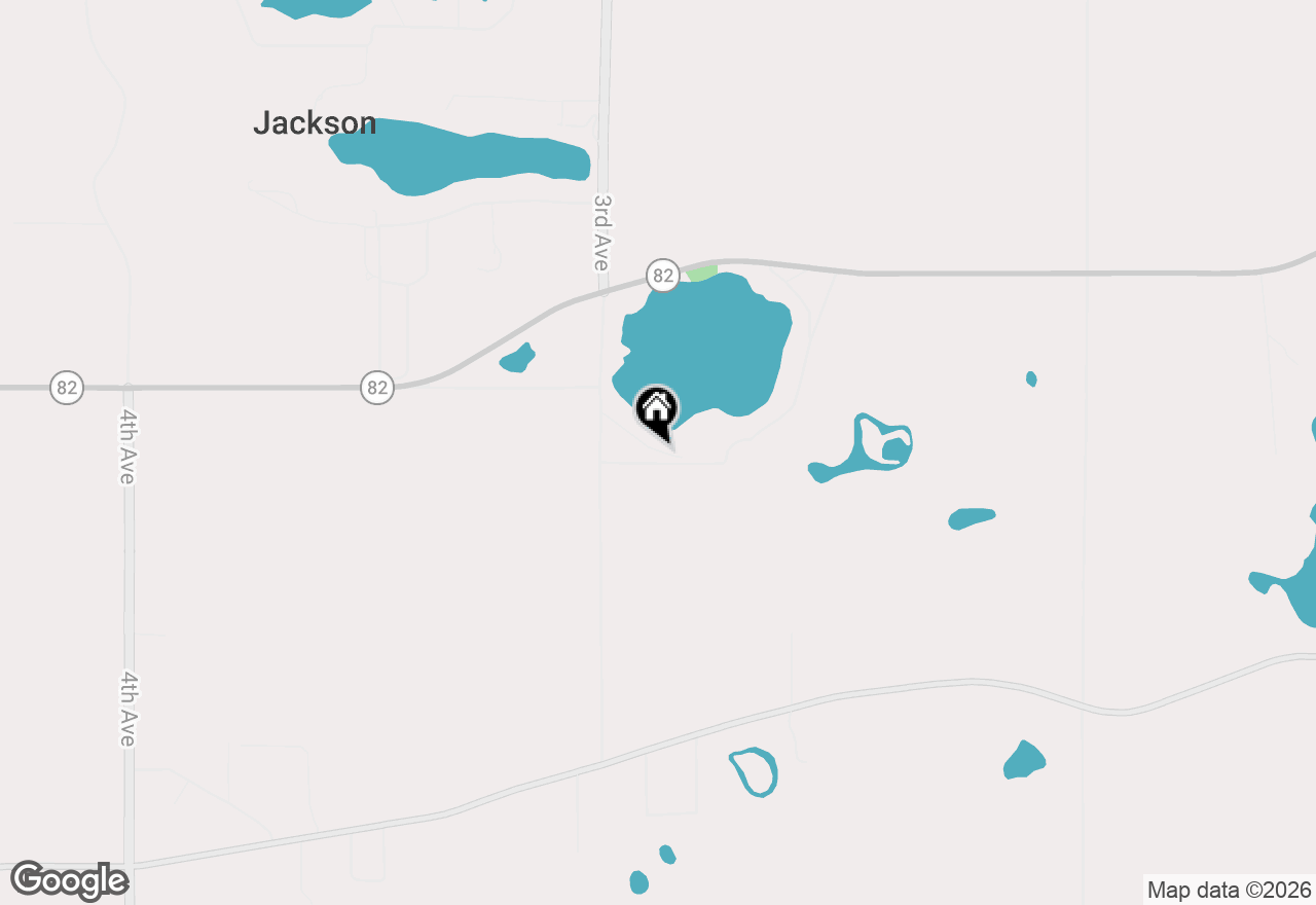 Map of 284 S Parker Lake Road, Oxford, WI 53952