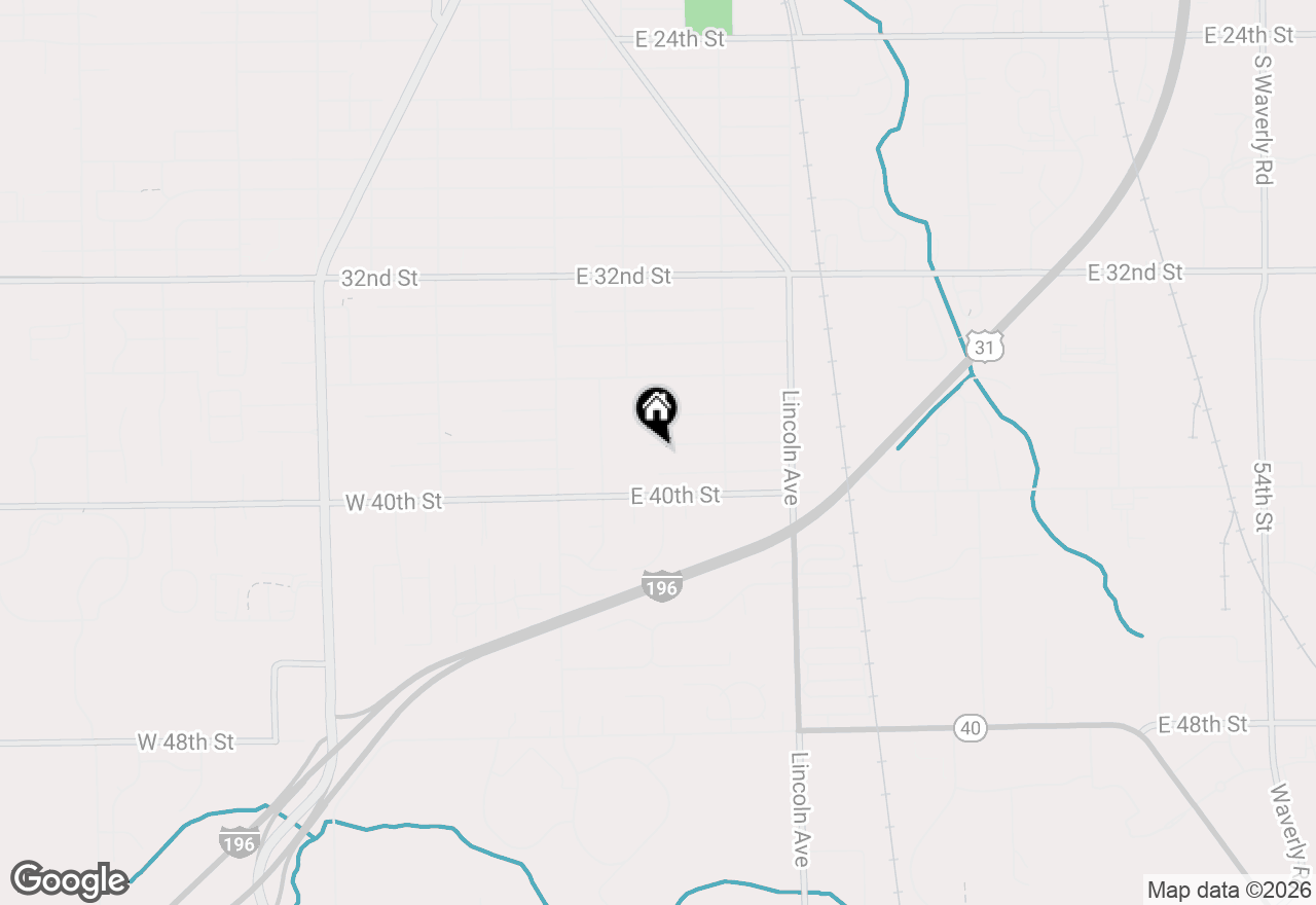 Map of 90 E 38th Street, Holland, MI 49423