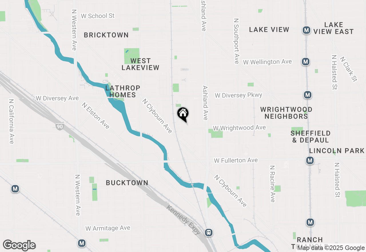 Map of 2633 N Hermitage Avenue #102, Chicago, IL 60614