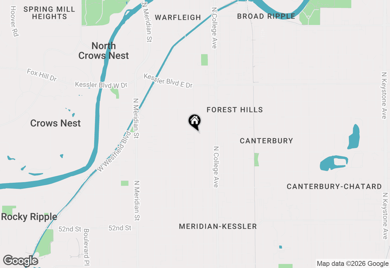 Map of 529 E 57th Street, Indianapolis, IN 46220