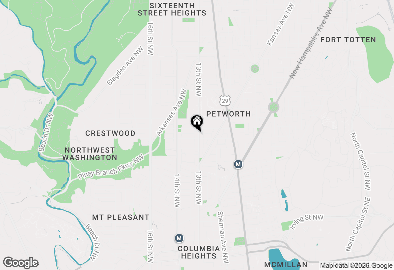 Map of 4012 13th Street Nw, Washington, DC 20011