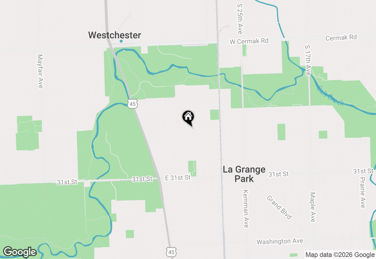 Map of 1432 Robinhood Lane, La Grange Park, IL 60526