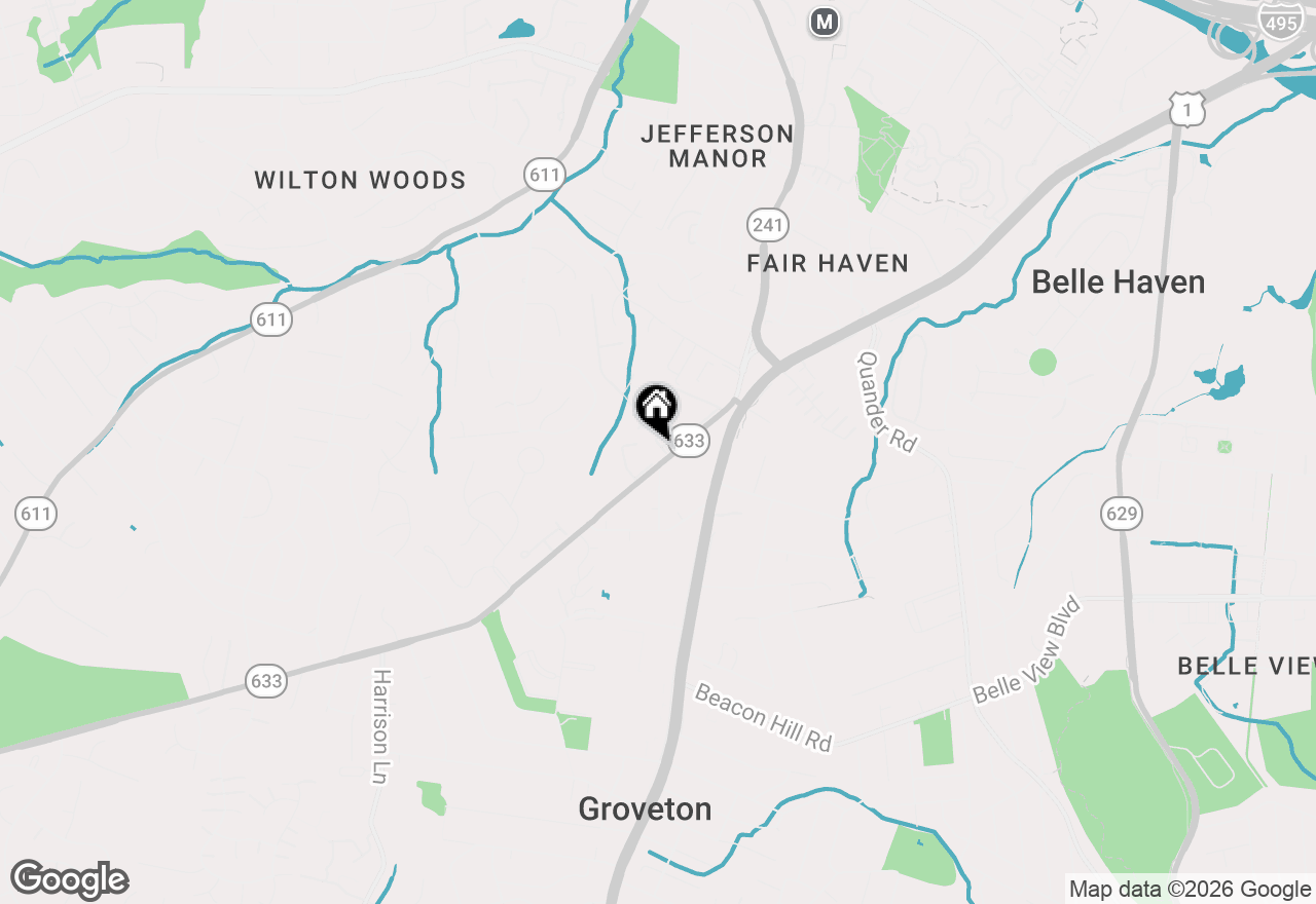 Map of 2985 Huntington Grove Square, Alexandria, VA 22306