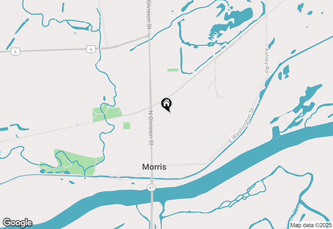 Map of 505 Douglas Street, Morris, IL 60450