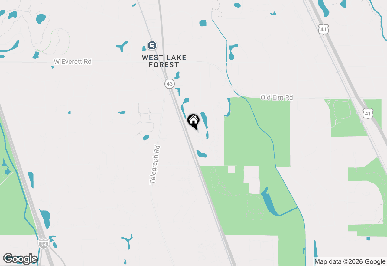 Map of 1400 Kurtis Lane, Lake Forest, IL 60045