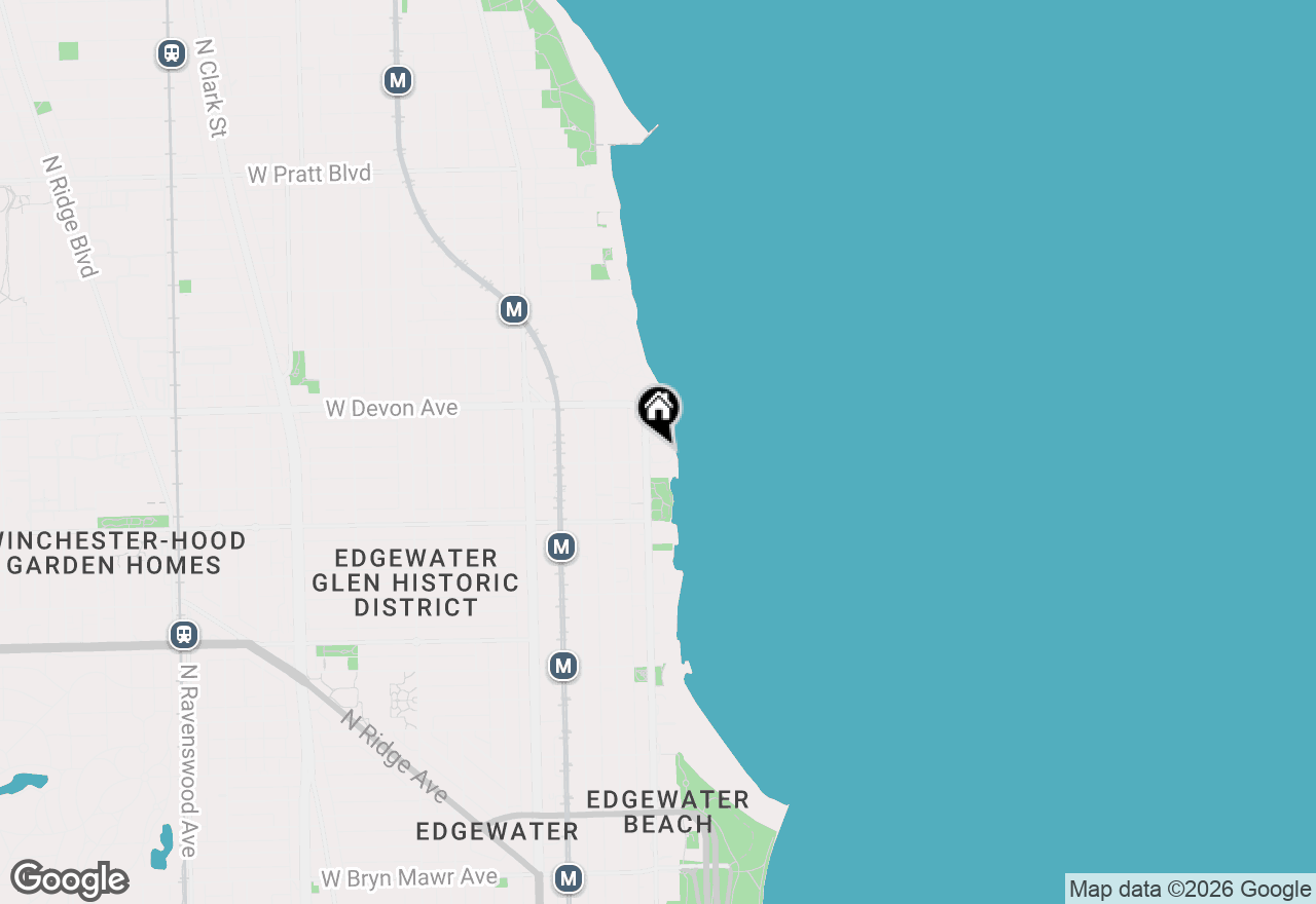 Map of 6301 N Sheridan Road #19N, Chicago, IL 60660