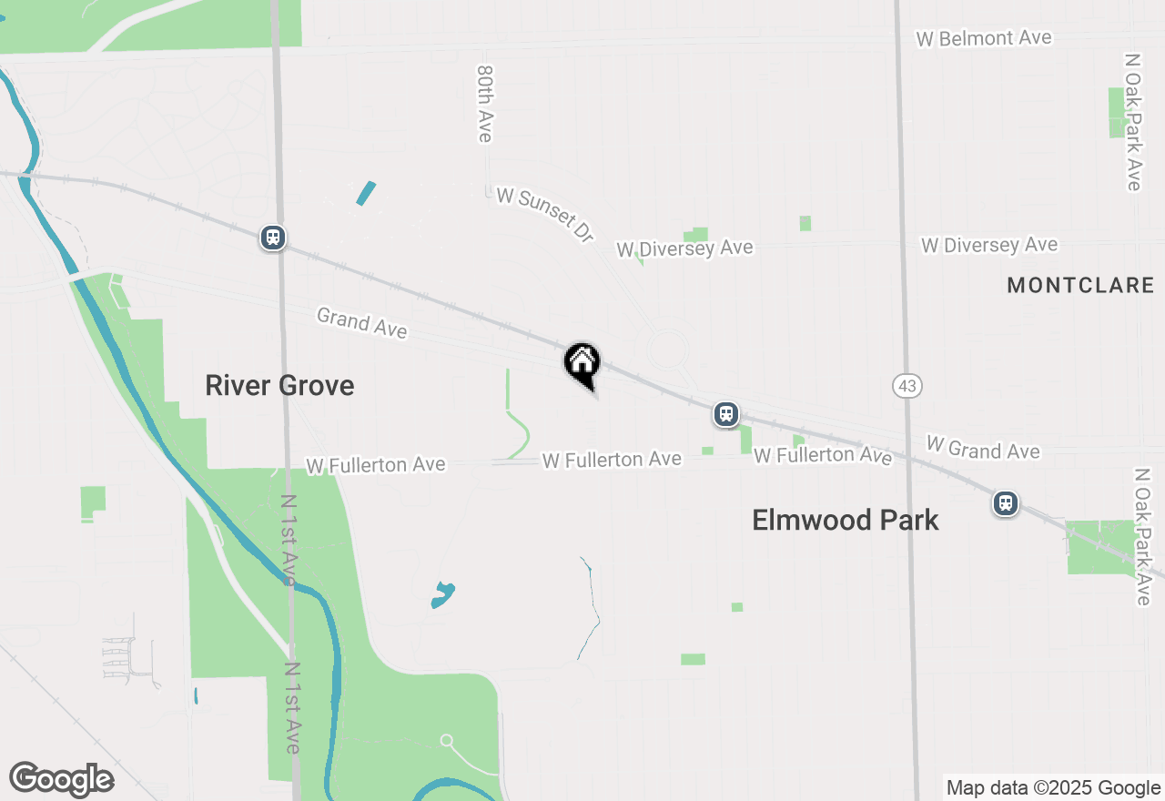 Map of 7812 W Altgeld Street, Elmwood Park, IL 60707