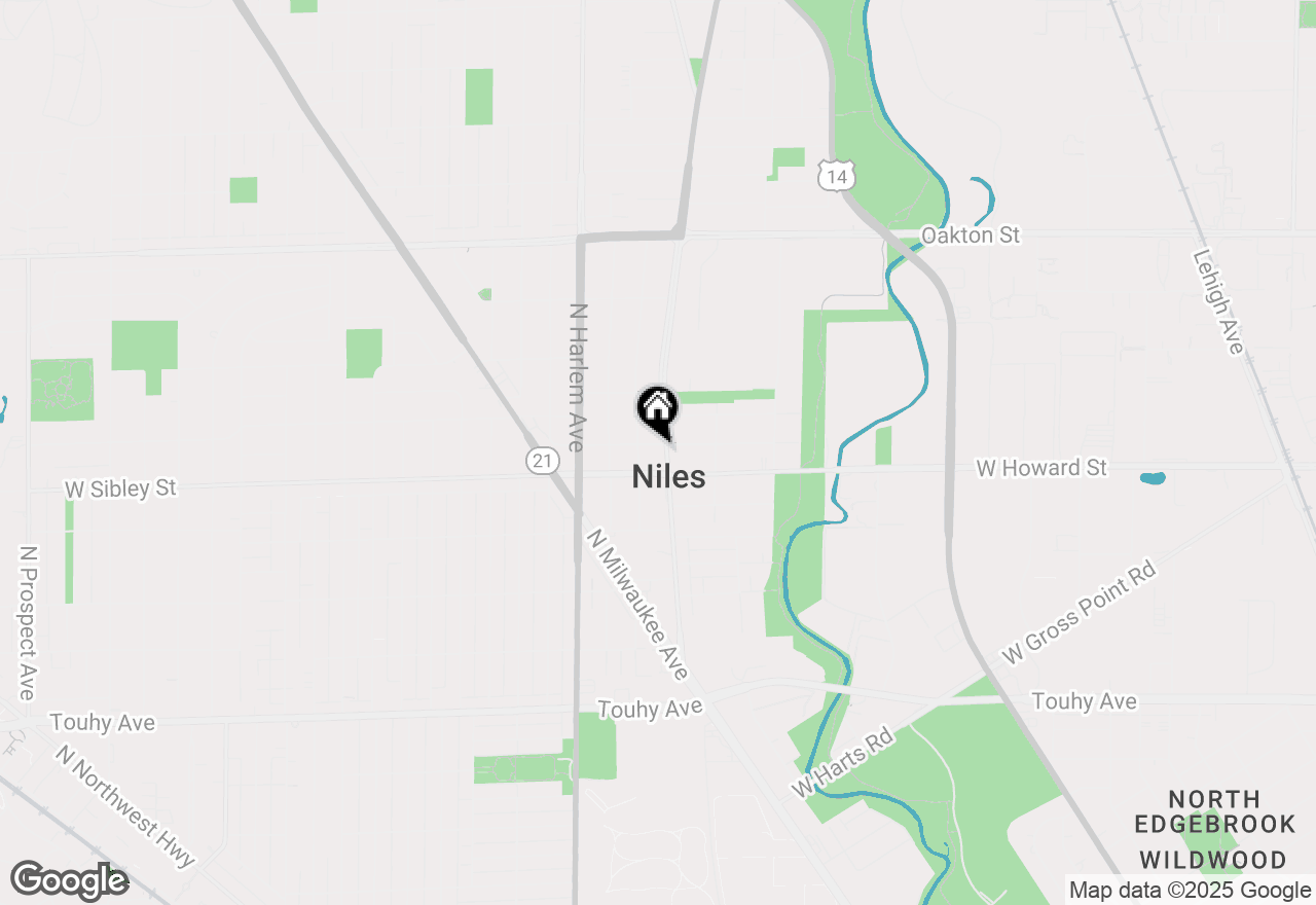 Map of 7616 N Waukegan Road, Niles, IL 60714