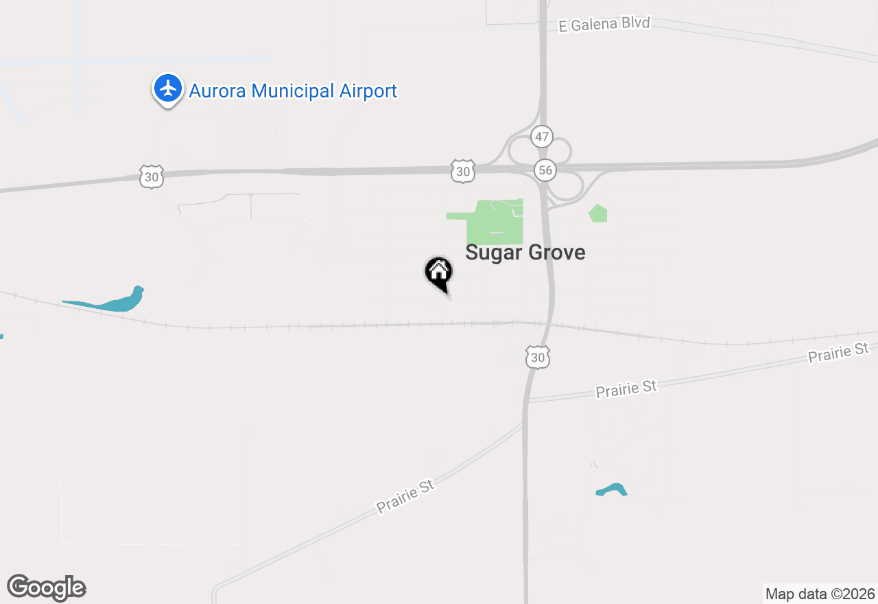 Map of 208 Maple Street #C, Sugar Grove, IL 60554