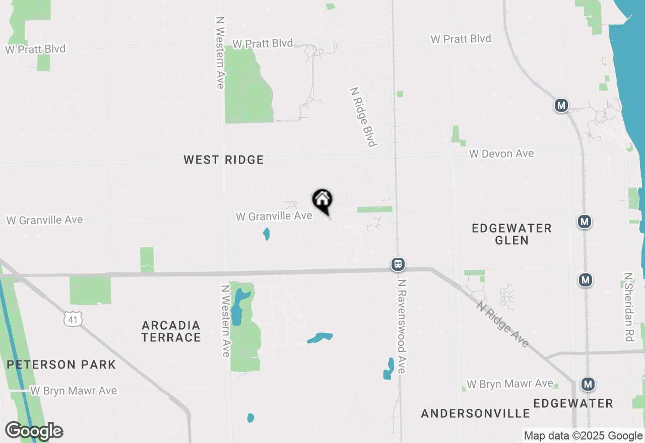 Map of 2035 W Granville Avenue #213, Chicago, IL 60659