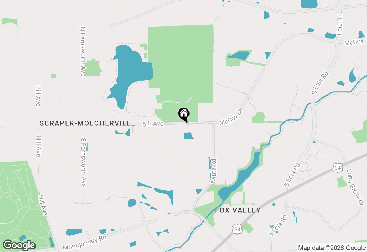 Map of 573 Ryegrass Trail, Aurora, IL 60504