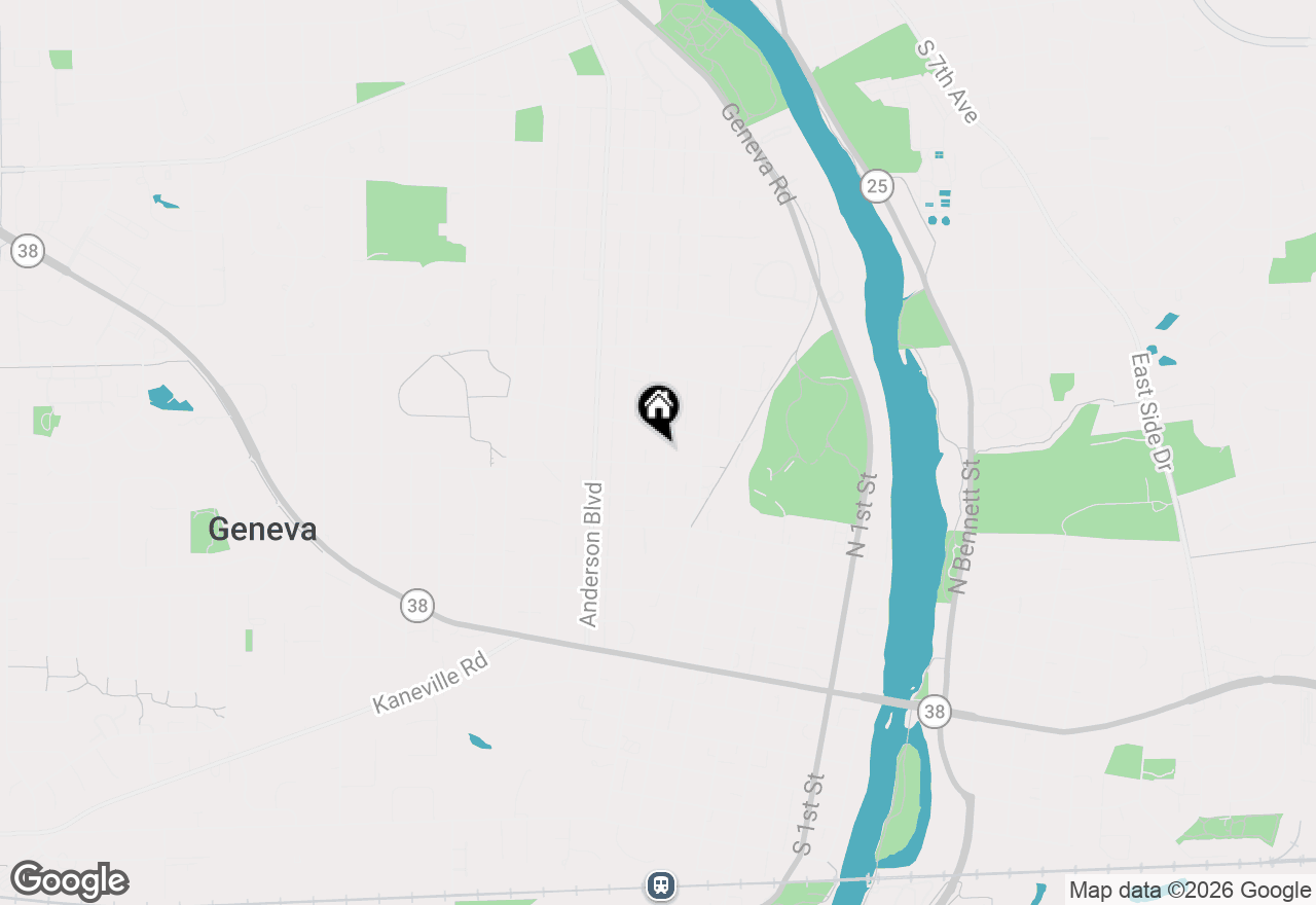 Map of 612 Illinois Street, Geneva, IL 60134