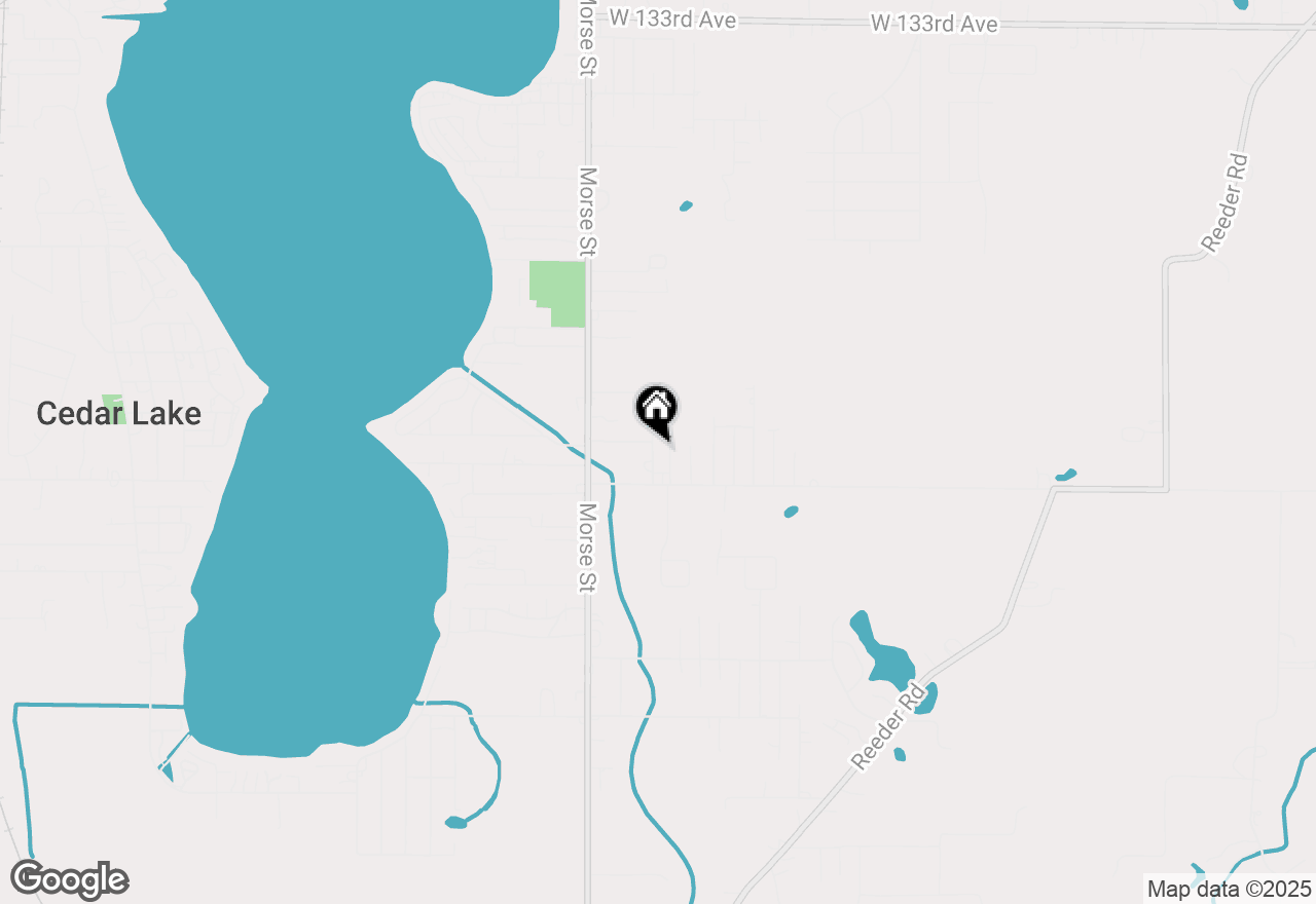 Map of 13971 Edison Street, Cedar Lake, IN 46303