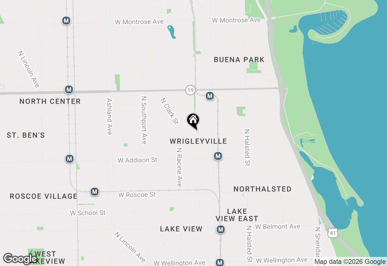 Map of 3729 N Clifton Avenue #2, Chicago, IL 60613