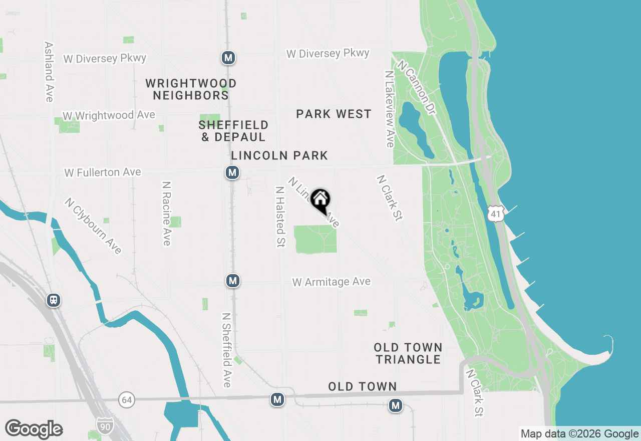 Map of 636 W Webster Avenue #304, Chicago, IL 60614