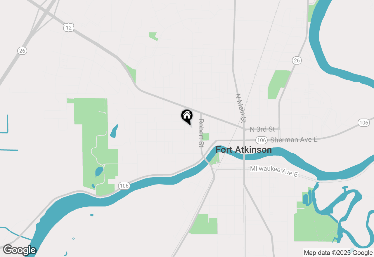 Map of 308 Jackson St, Fort Atkinson, WI 53538