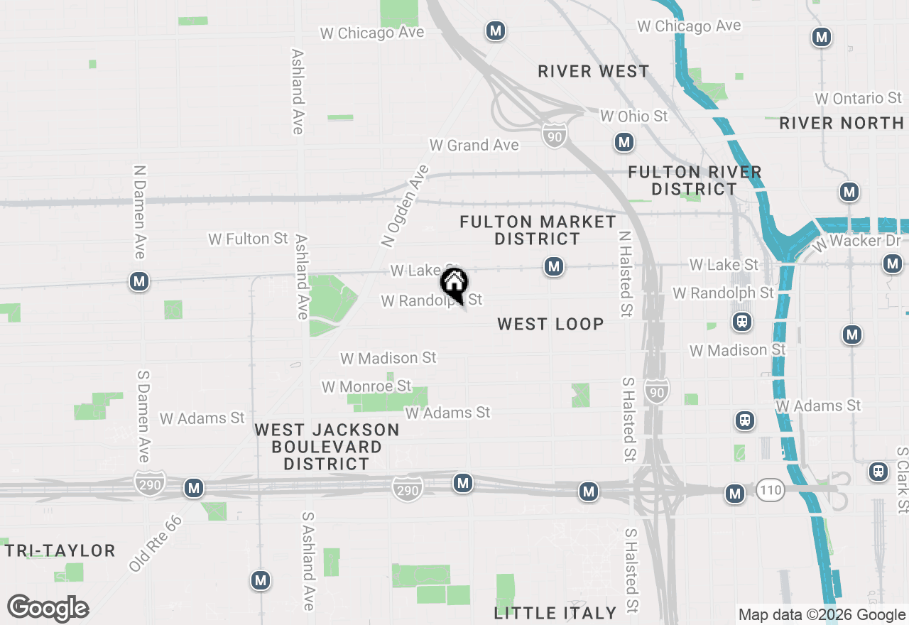 Map of 116 N Willard Court #301, Chicago, IL 60607