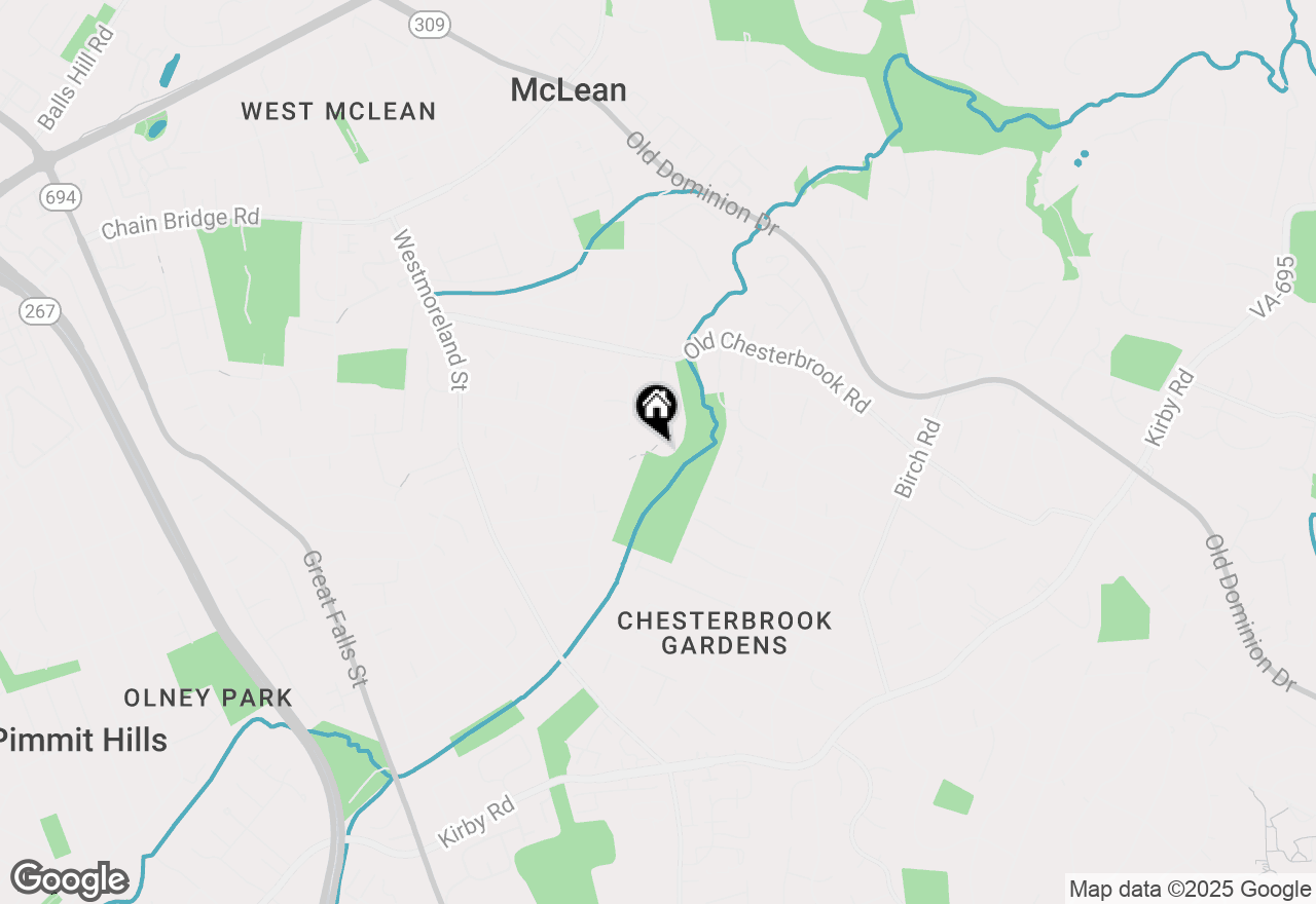 Map of 6627 Hazel Lane, Mclean, VA 22101