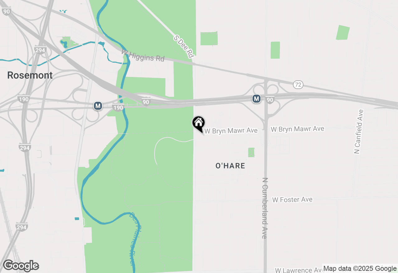 Map of 8747 W Bryn Mawr Avenue #707, Chicago, IL 60631