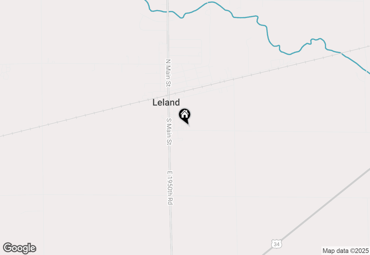 Map of 225-230 E Lincoln Avenue, Leland, IL 60531