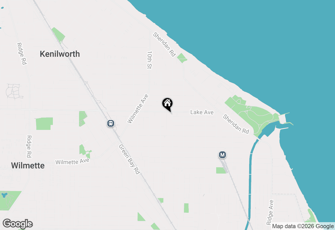 Map of 815 Lake Avenue, Wilmette, IL 60091