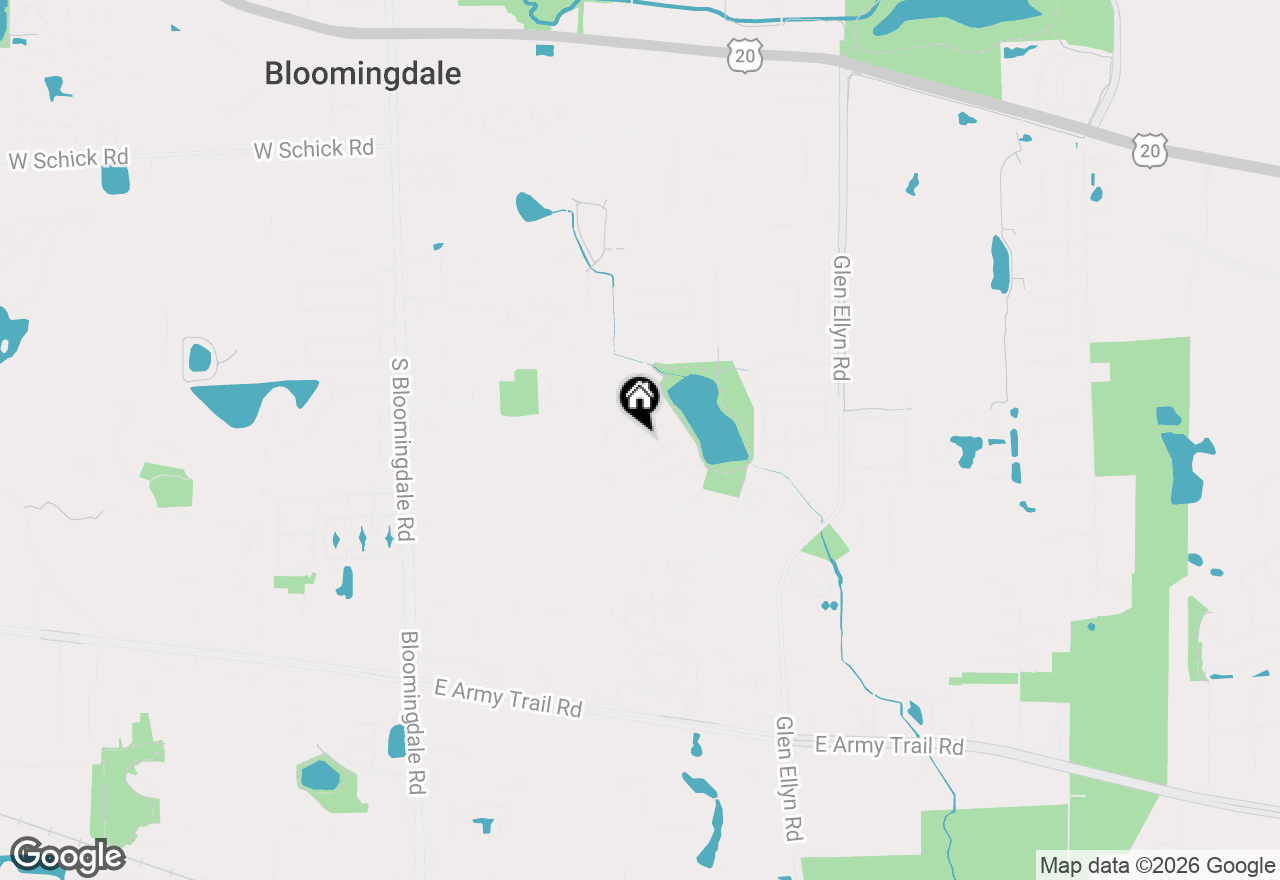 Map of 245 Driftwood Lane, Bloomingdale, IL 60108
