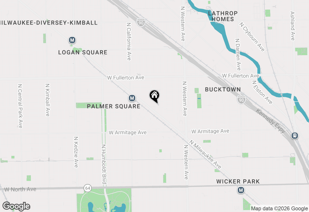 Map of 2144 N Rockwell Street, Chicago, IL 60647