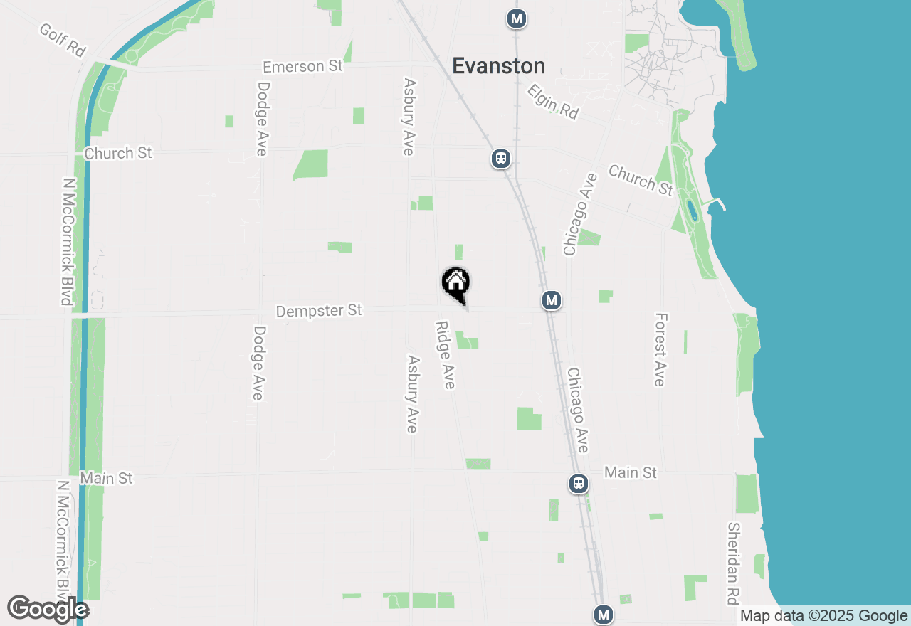 Map of 1104 Dempster Street #1, Evanston, IL 60202