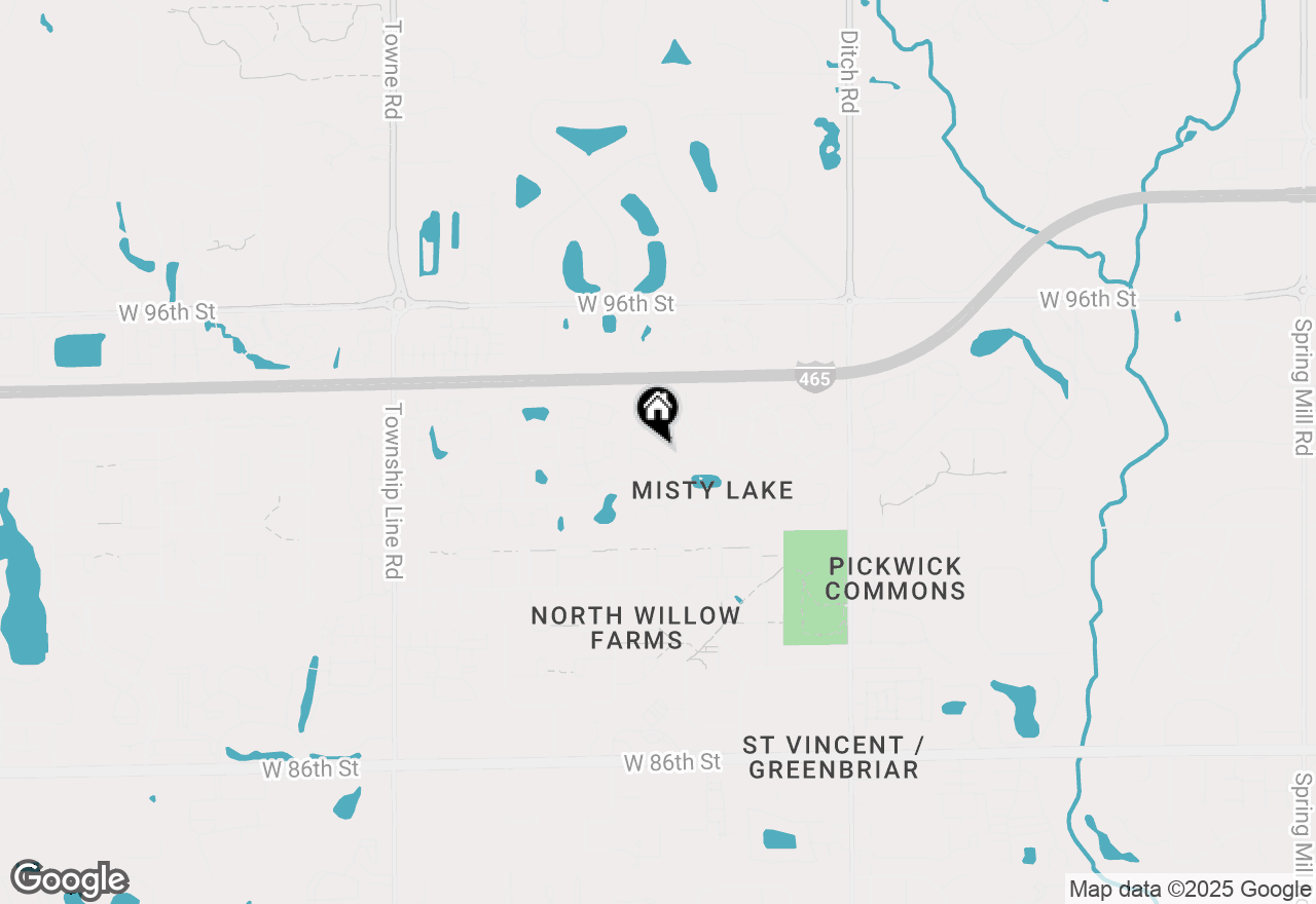 Map of 1856 Misty Lake Drive, Indianapolis, IN 46260