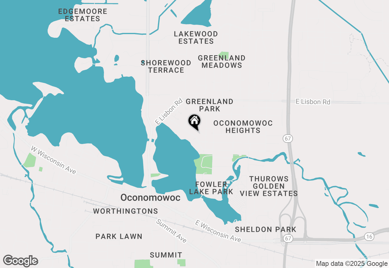 Map of 446 Greenland Ave, Oconomowoc, WI 53066