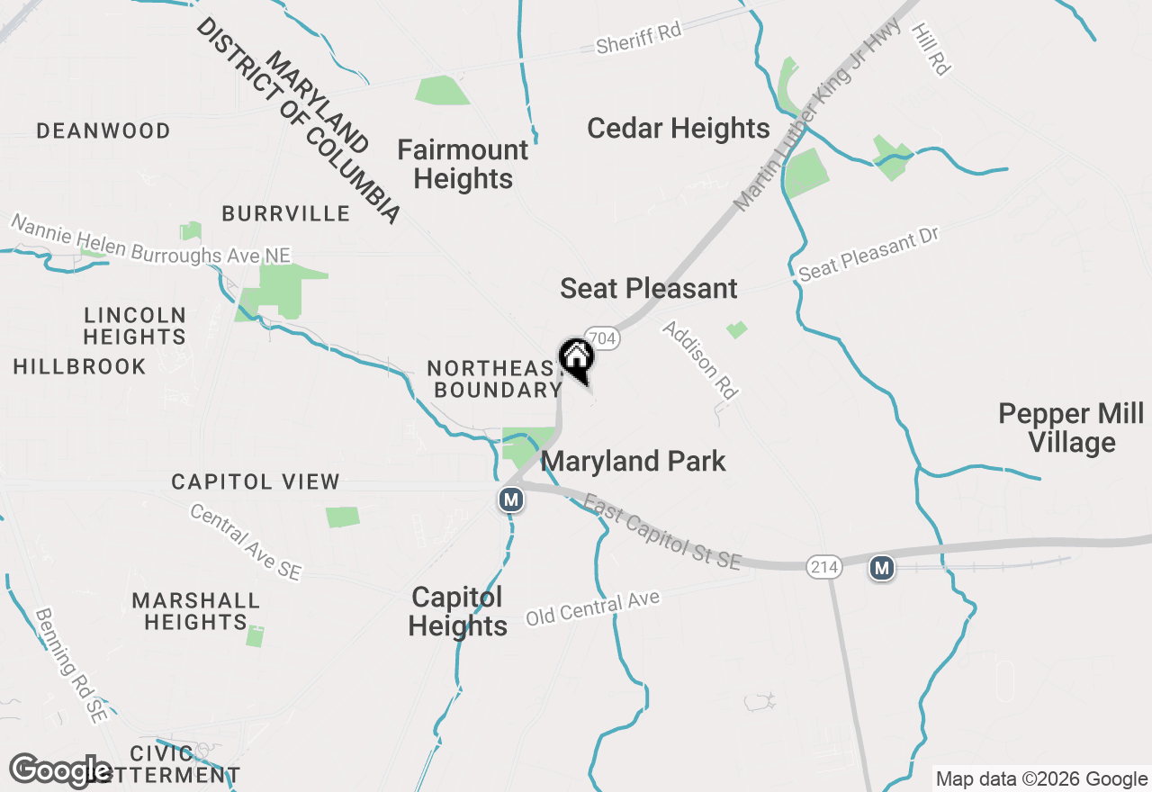 Map of 318 Eastern Avenue Ne, Washington, DC 20019