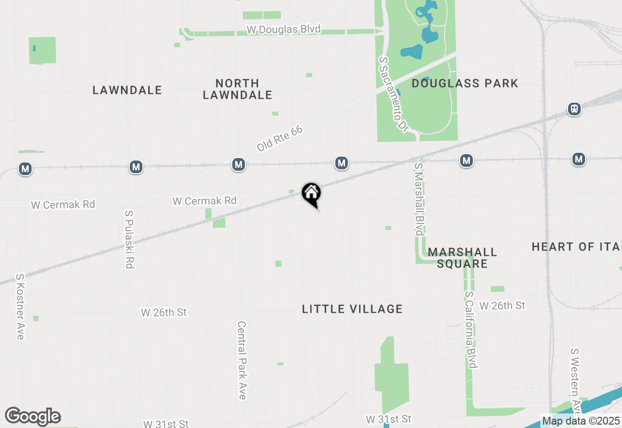 Map of 2233 S Christiana Avenue, Chicago, IL 60623