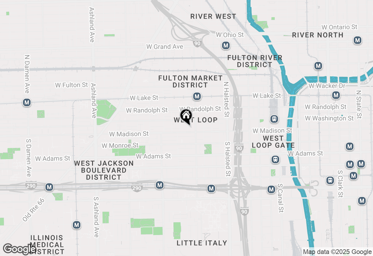 Map of 6 N Carpenter Street #5B, Chicago, IL 60607