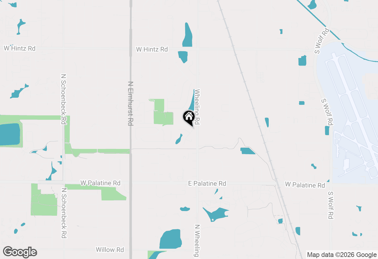 Map of 448 Bridle Trail #448, Wheeling, IL 60090