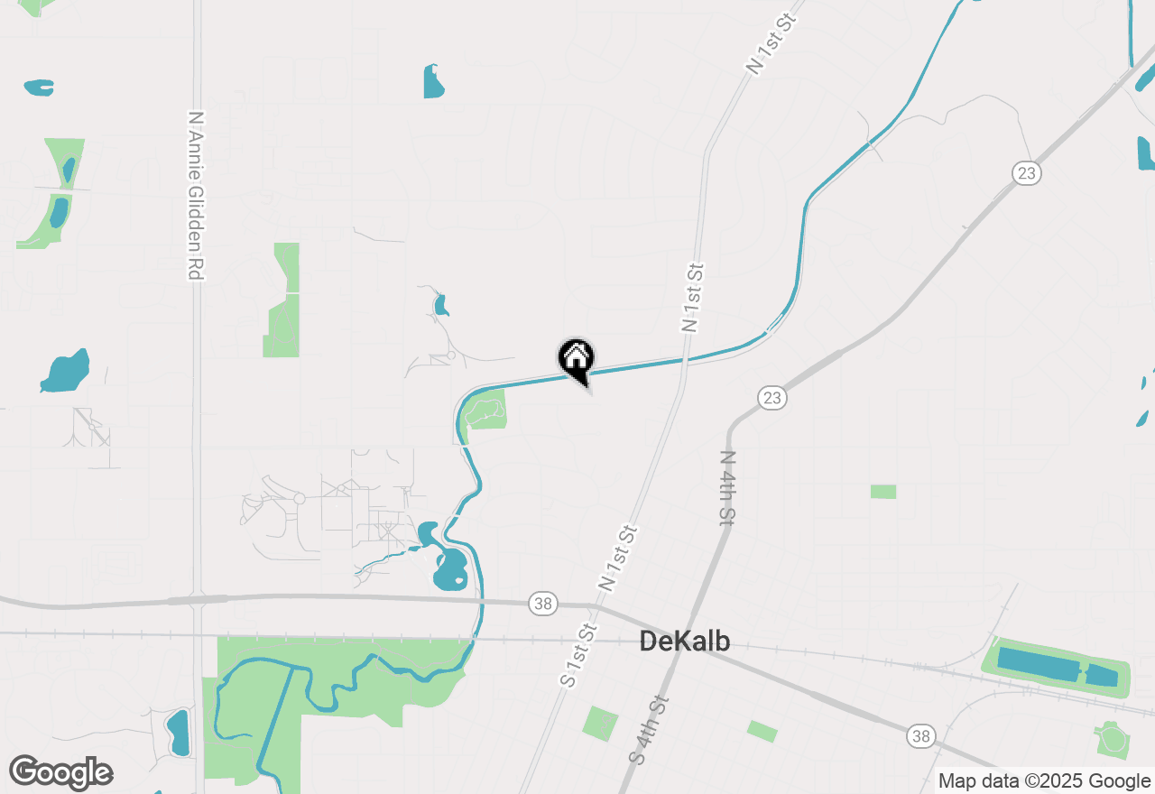 Map of 135 Thornbrook Road, Dekalb, IL 60115