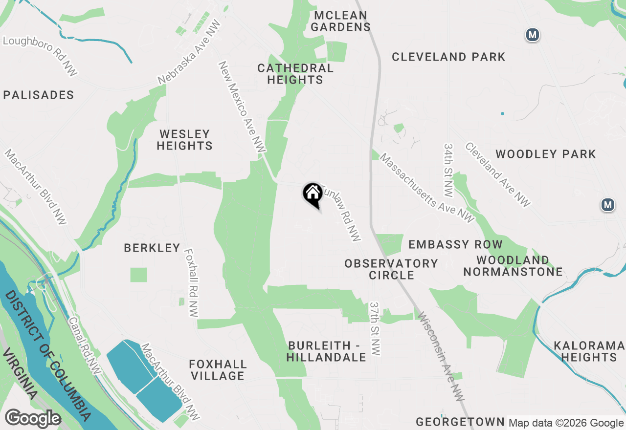 Map of 3925 Davis Place Nw #206, Washington, DC 20007