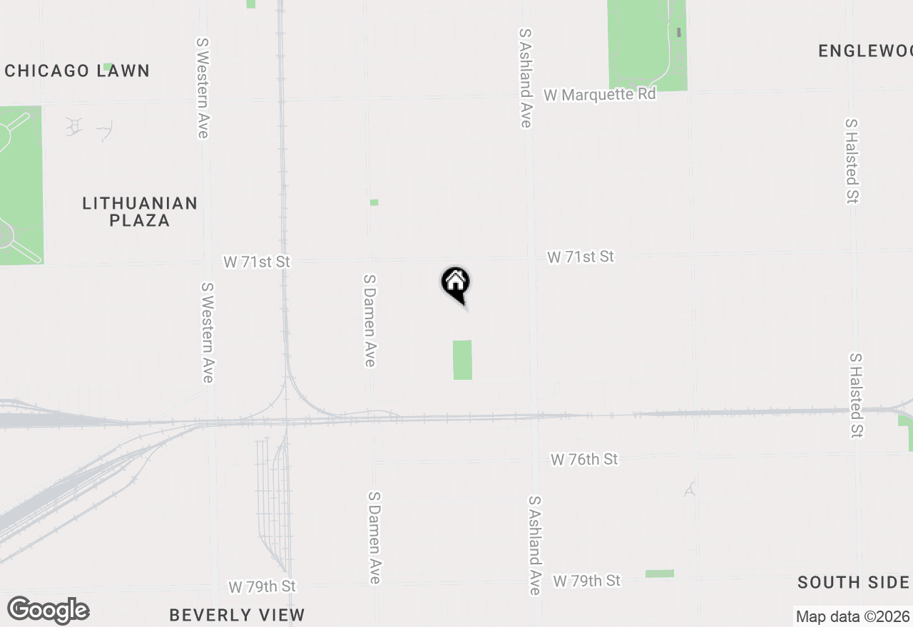Map of 7219 S Wood Street, Chicago, IL 60636