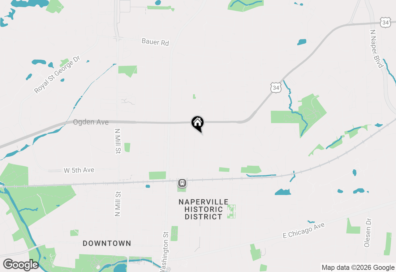 Map of 809 N Brainard Street, Naperville, IL 60563