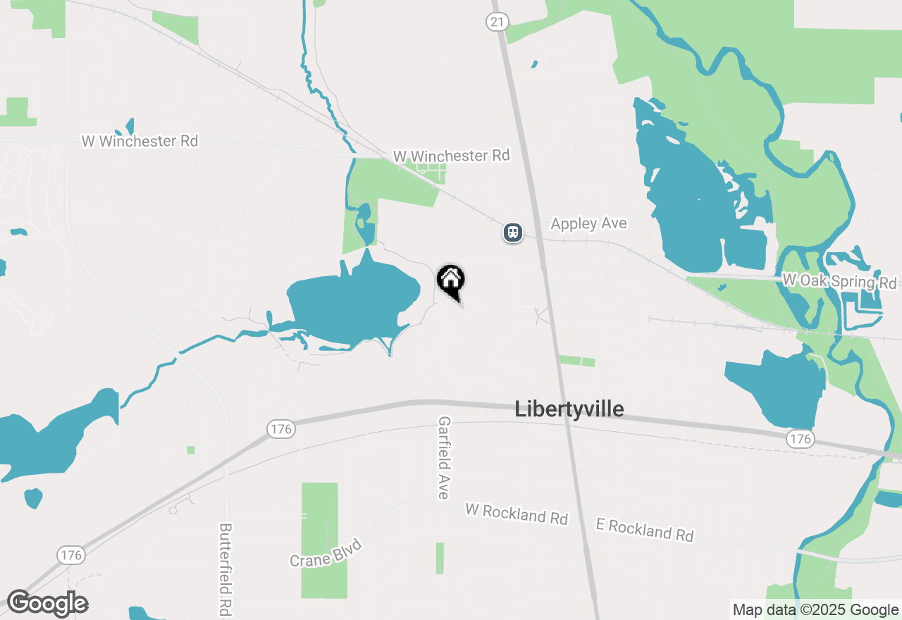 Map of 427 W Cook Avenue, Libertyville, IL 60048