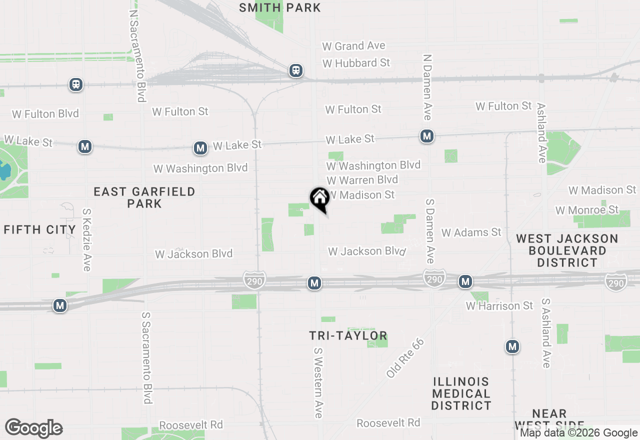 Map of 119 S Western Avenue #1, Chicago, IL 60612