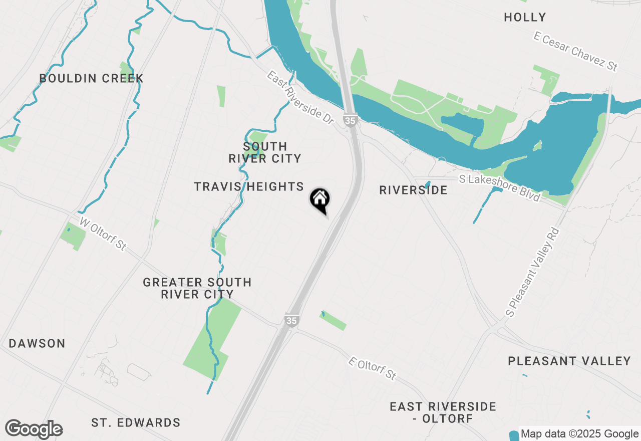 Map of 1312 Woodland Ave #B, Austin, TX 78704