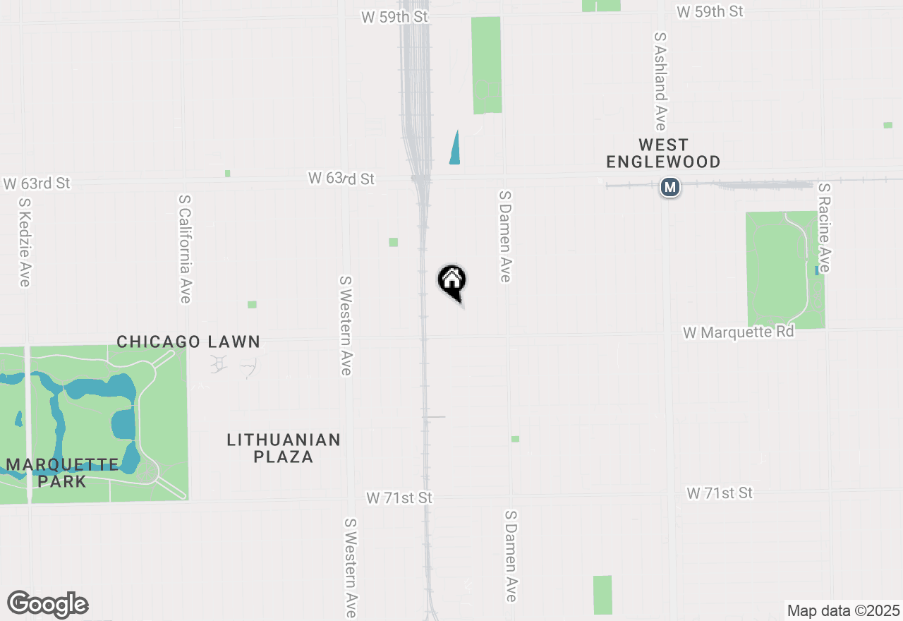 Map of 6619 S Hamilton Avenue, Chicago, IL 60636